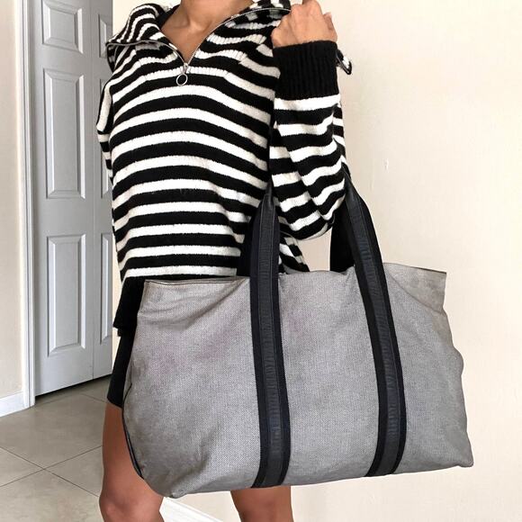 BOTTEGA VENETA Marco polo Grey Canvas & Leather Tote - Picture 15 of 15